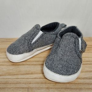 Baby Carter's Gray Herringbone Loafer Shoes